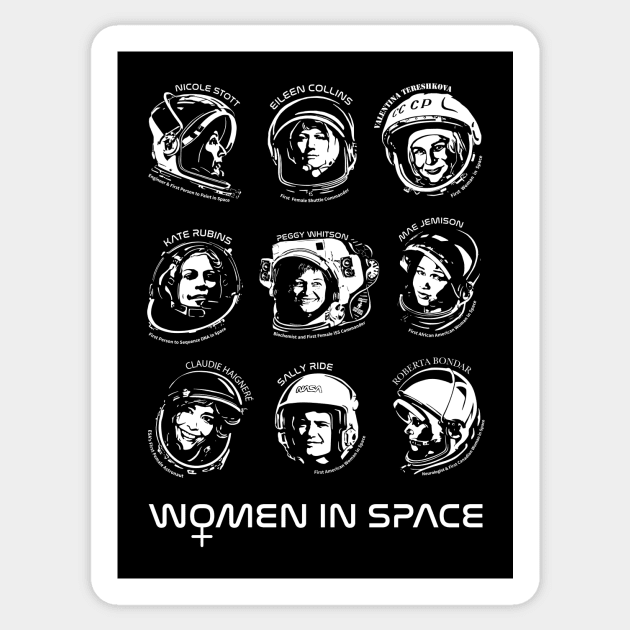 Women in Space combo Sticker by photon_illustration